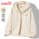 班尼路（Baleno）衛衣男春秋季潮流創(chuàng  )意開(kāi)衫拉鏈連帽上衣青少年休閑運動(dòng)寬松連帽衫