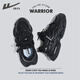 回力（Warrior）官方男鞋夏季網(wǎng)面鞋透氣休閑運動(dòng)鞋復古增高老爹鞋子男款 黑色 43