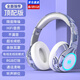 云索尼系頭戴式藍(lán)牙耳機(jī)柏林之聲音質(zhì)無(wú)線電競(jìng)游戲低延遲降噪有線PC電腦二合一麥克風(fēng)高顏值可插卡隨身聽歌 頂配版藍(lán)白調(diào)高效隔音hifi級(jí)音