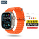 BHO【熱銷1萬(wàn)+】適用蘋果手表表帶apple iwatch Ultra2/s10表帶9/8海洋硅膠表帶7/se男女士款夏季夏天 【新橙色】海洋表帶 【49/46/45/44mm 表盤通用】