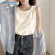 真維斯（JEANSWEST）背心女2025夏季新款純棉寬松打底無(wú)袖T恤寬肩透氣外穿吊帶女