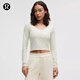 lululemon丨Rulu 女士長(zhǎng)袖亨利衫 LW3IUSS 骨白 M