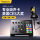閃克（Sudotack） 外置聲卡套裝主播直播專業(yè)錄音設(shè)備k歌修音全套手機電腦電容麥克風(fēng)閃客啵啵麥 AM100+PM500(店長熱薦套裝)