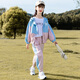 貝孩趣女童套裝春秋2025新款韓版兒童休閑運動(dòng)服兩件套裝時(shí)髦洋氣中大童 藍色 150 碼(建議身高135-145厘米)