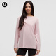 lululemon丨Relaxed-Fit 女士寬松剪裁船型領口長袖 T 恤 LW3IOJS 朦朧粉 XS /4