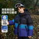 ASK JUNIOR三防新年裝男童羽絨服冬加厚保暖短款連帽外套 黑紫色漸變 120 