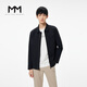 麥檬MM麥檬商場(chǎng)同款男裝春秋款黑色休閑外套夾克男9E2210131 黑色 L