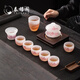 泰禧閣新品創(chuàng)意冰種琉璃茶具套裝蓋碗茶壺千里如畫家用商務(wù)會(huì)客禮盒裝 冰種琉璃江山如畫蓋碗套裝 10頭