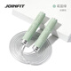 JOINFIT負重跳繩 體能力量有氧負重訓練繩子 菘藍綠/按摩款硅膠手柄
