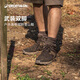 迪卡儂戶(hù)外鞋登山鞋徒步鞋運(yùn)動(dòng)男真皮防滑耐磨爬山溯溪旅游 黑咖啡色 42