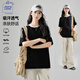 JEANSWEST CLUB真維斯純棉t恤女裝透氣運動(dòng)寬松短袖女設計感休閑時(shí)尚潮牌上衣服