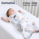 DOMIAMIA嬰兒睡袋6-12個(gè)月寶寶夏季紗布蠶絲睡袋一體式防踢被空調服 羅拉清晨 M碼(推薦寶寶身高65-85cm)
