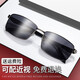 創(chuàng  )果偏光近視墨鏡防曬高清駕駛開(kāi)車(chē)專(zhuān)用可配帶有度數的太陽(yáng)鏡男士眼鏡 【289黑槍】偏光黑色墨鏡 【0-600度】配1.61近視-偏光墨鏡