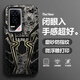 奈歐斯 適用榮耀GT手機殼gt新款潮流涂鴉蜘蛛俠Honor全包防摔磨砂膚感彩銀個性超薄潮牌卡通男生 月光黑C-美漫標識蜘蛛俠 榮耀GT