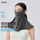 VVC防曬面罩冰肌護頸口罩女夏季防紫外線(xiàn)遮陽(yáng)戶(hù)外出行透氣 星河灰