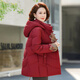 戴媽媽中老年女裝冬裝2025媽媽裝羽絨棉服外套50-70歲奶奶裝加絨棉衣 紫色加絨加厚棉襖 3XL 推薦115-130斤