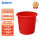藍鯨環(huán)衛(wèi) 18L紅色34*32cm 加厚洗衣塑料水桶手提裝水大紅色塑料桶盆桶LJHW-9052