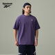 銳步官方25春夏新款男女時(shí)尚舒適透氣針織圓領(lǐng)短袖T恤 25SRE409UGP2 紫色 L