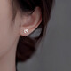 蔓笙純999足銀滿(mǎn)鉆樹(shù)葉耳釘女生養耳洞睡覺(jué)免摘耳環(huán)2025新款銀飾禮物 【999足銀】樹(shù)葉直針款耳釘一對