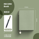 文創(chuàng  )藝2025年新款商務(wù)辦公記事本A5加厚噴邊質(zhì)感皮面橫線(xiàn)本可插筆企業(yè)定制印logo筆記本 A5橄欖綠-綠色噴邊 /送高檔可觸控筆一支