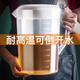 UOSO大容量冷水壺茶壺耐高溫冷水壺果汁壺環(huán)保帶蓋帶刻度奶茶店專用 防裂材質(zhì) 1個 特厚冷水壺-2000ml