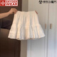 SNYDER WEAR芭蕾風(fēng)白色半身裙女夏季2025新款夏季小個(gè)子蛋糕蓬蓬裙荷葉邊短裙 【白色】 常規 S 建議80-95