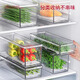 WELLMEET小蔥香菜保鮮盒冰箱收納盒食品級面條盒蔬菜姜蒜專(zhuān)用密封儲物神器 中號【干濕分離】瀝水保鮮盒-2個(gè)
