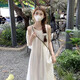 茯見(jiàn) 無(wú)袖掛脖連衣裙子女夏季2025新款海邊度假法式氣質(zhì)高級(jí)感長(zhǎng)裙 杏色【口袋款】 M(建議45-55kg)