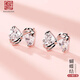 老銀匠s925銀耳釘蝴蝶結(jié)養(yǎng)耳洞睡覺(jué)免摘通勤送女友情人節(jié)禮物銀耳飾女士