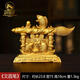 銅瑞祥黃銅文昌筆擺件魚躍龍門毛筆金榜題名學(xué)生考試禮品書桌掛件裝飾 1號(hào)長(zhǎng)23.8厘米魚躍龍門文昌筆