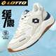 樂途運(yùn)動(dòng)鞋男鞋春夏網(wǎng)面透氣跑步鞋男復(fù)古休閑老爹鞋8802 米白/藏青41