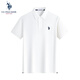U.S. POLO ASSN.短袖POLO衫男士青年保羅商務(wù)休閑翻領(lǐng)男裝上衣T恤短袖男夏季白L