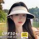 型公館防曬帽女夏季防紫外線空頂遮陽(yáng)帽騎車UV可折疊大帽檐太陽(yáng)帽子遮臉