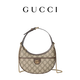 GUCCI古馳Ophidia系列小號(hào)肩背包 米色和烏木色 均碼