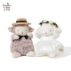 海灣兔七夕情人節(jié)禮物送女友毛絨玩具520禮物小羊玩偶公仔送女朋友 824336 花園婚禮小羊（灰白） 17cm
