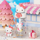 三麗鷗（SANRIO）庫洛米兒童水杯玉桂狗夏季女孩可愛(ài)小學(xué)生上學(xué)專(zhuān)用喝水壺吸管杯子 粉紅KT貓3222-公仔吸管杯500ml