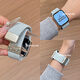炫戴（XUANDAI）適用apple watch s10表帶編織iWatch s9腕帶磁吸音樂(lè )小狗蘋(píng)果手表s8表帶s7/s6/s5/se高級ultra配件 薄荷-聽(tīng)音樂(lè )小狗 38/40/41/42表盤(pán)