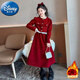 迪士尼（Disney）女童秋冬裝半身裙套裝2023新款洋氣中大童加絨小香風(fēng)外套年服 小香風(fēng)年服套裝 120 建議身高115左右