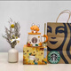 星巴克（Starbucks）馬克杯萌狐楓葉咖啡杯可愛(ài)造型帶蓋陶瓷水杯情侶高顏值早餐杯 狐貍禮盒+蓋+金勺+杯墊+禮袋