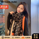 MITHAOL KUSC圍巾女保暖披肩女生2025新款女士圍脖輕奢生日禮物送老婆中秋節 黑色【高檔禮盒裝】
