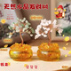 金水堂天然黃水晶發(fā)財樹(shù)招財樹(shù)瑪瑙聚寶盆辦公室桌面擺件搭子招財陣 黃水晶  聚寶盆款