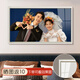 夢(mèng)叁月婚紗照相框掛墻面洗照片定制成結(jié)婚照全家福相片上墻大尺寸空框架 木質(zhì)PS框秋嶼【晶瓷面】 36寸【60*90cm】送掛墻配件