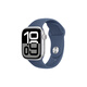 Apple Watch Series 10 智能手表42毫米銀色鋁金屬表殼丹寧色運(yùn)動(dòng)型表帶S/M【蜂窩款】聯(lián)通補(bǔ)貼