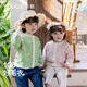 幼歌（YOUGE）【阿克蘇棉】嬰幼兒撞色手工鉤花綿軟親柔舒適毛衣外套 果綠 110 cm