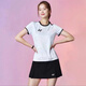 2025新款羽毛球服男女款短袖速干透氣大賽服運動(dòng)套裝團隊定制 款式一：女款套裝 L