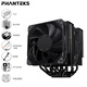 PHANTEKS追風(fēng)者Polar伯樂S4/S5/T6 塔式CPU風(fēng)冷散熱器(12cm風(fēng)扇/PWM風(fēng)扇/高效散熱/ARGB/AM5/1700/1851/附硅脂) T6黑/雙塔6熱管/強(qiáng)效散熱/280W