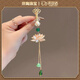 oein中國風(fēng)仿珍珠蓮花胸針古風(fēng)女旗袍壓襟掛件高檔流蘇衣服別針掛件 【如意蓮花壓襟】