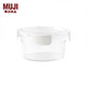 無(wú)印良品（MUJI）共聚酯保存容器 圓形 儲物罐飯盒食物存儲 L直徑152*高77mm 760ml