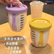 京悠雨沙拉杯便攜水果杯外帶叉勺蔬菜輕食減脂杯隔夜燕麥杯子酸奶昔早餐 香芋紫【送叉子】650ml