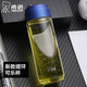 希諾（heenoor）單層玻璃杯帶提環(huán)家用便攜夏季上學泡茶杯商用耐高溫車載水杯 XN6037-565ml藍色-帶提環(huán)